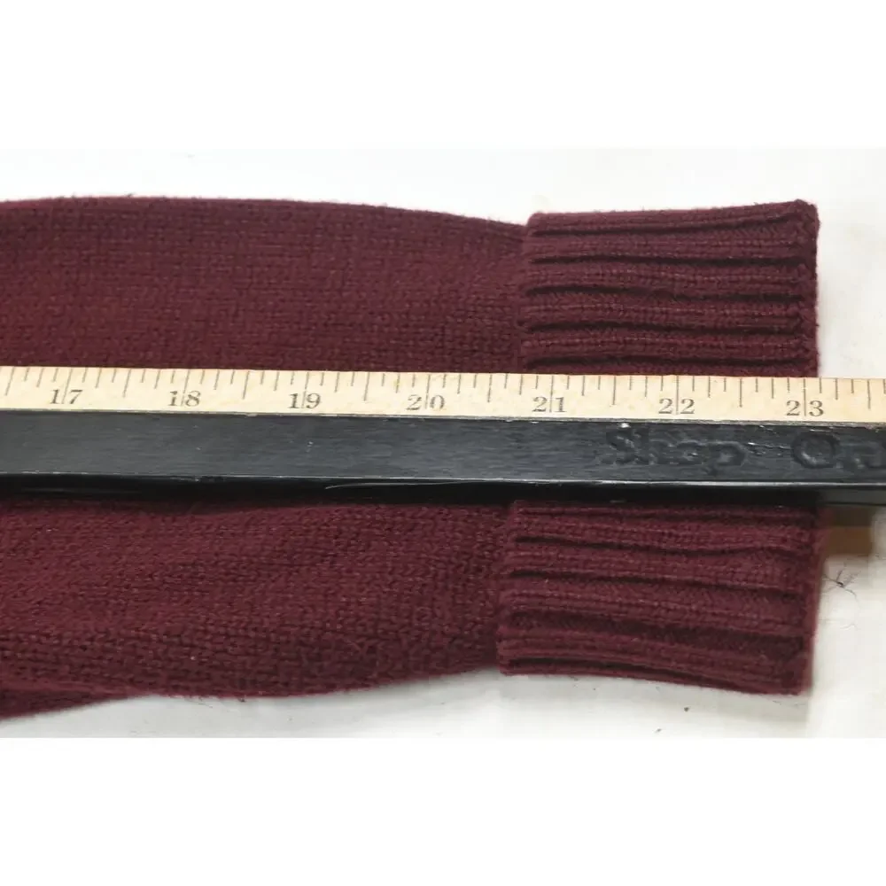 Polo Ralph Lauren 1/4 Zip Pullover Sweater Mens Medium Maroon Long Sleeve Cotton